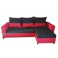 Coltar extensibil ANES 02 DR. Sezut Negru / Brate Rosii